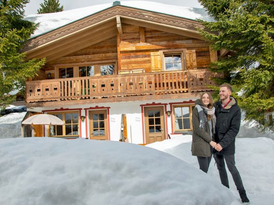 koenigsleiten chalets ferienwohung winter aussen 1920