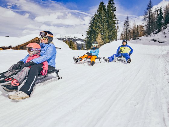 koenigsleiten zillertal winter rodeln